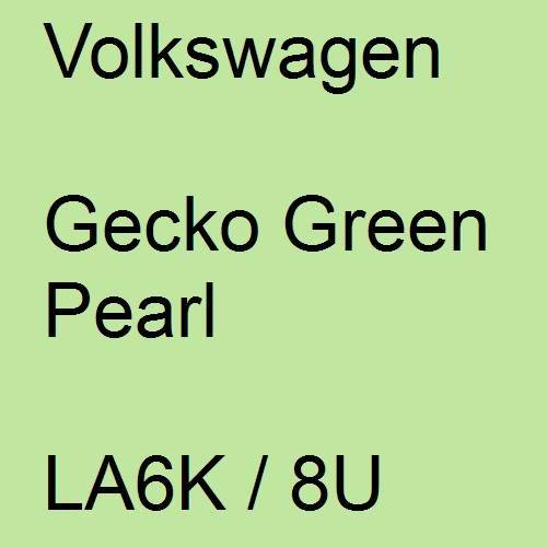 Volkswagen, Gecko Green Pearl, LA6K / 8U.